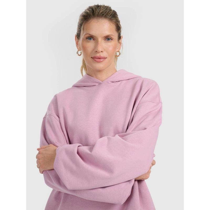 4f Women's sweatshirt with hood, open, 4FRAW25TSWSF2462-56S General