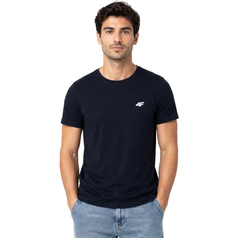 4F Men's T-shirt M4214 navy 31S kék póló