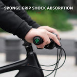 Rockbros sponge bicycle handlebar grips - blue and black