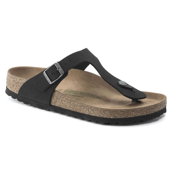 Birkenstock Gizeh Birko-Flor Women's Narrow Black Flip-Flops for Narrow Feet Vegan Black (1020487) general