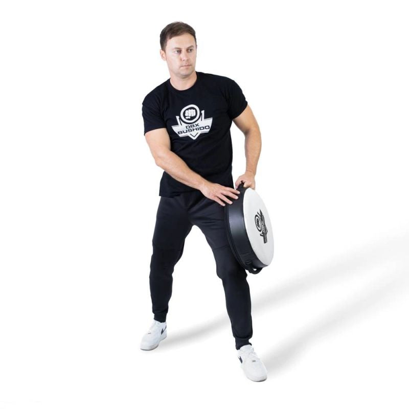 DBX Bushido Round and lightweight training shield | TO-White czarna training equipment, shields