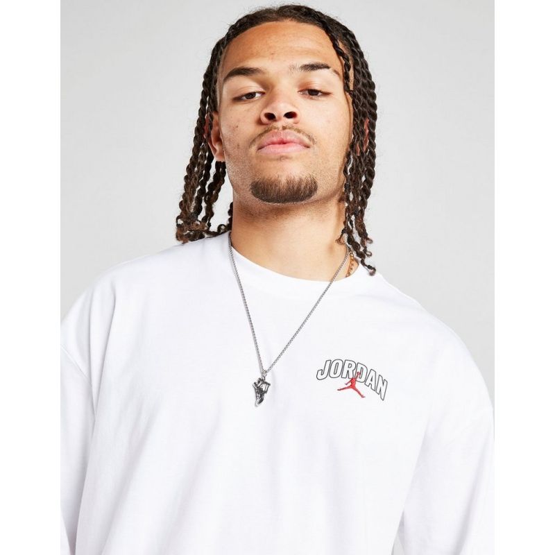 AIR Jordan Men's Brooklyn Arch Logo T-shirt White - fehér póló