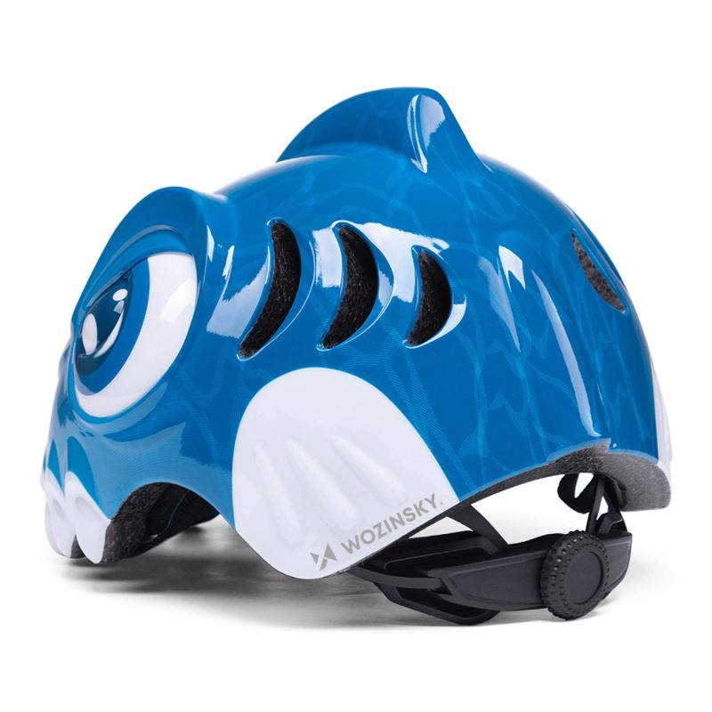 Wozinsky Children's Bike Helmet Dinosaur Pattern S - Blue niebieski védőfelszerelés HT-62C-199831