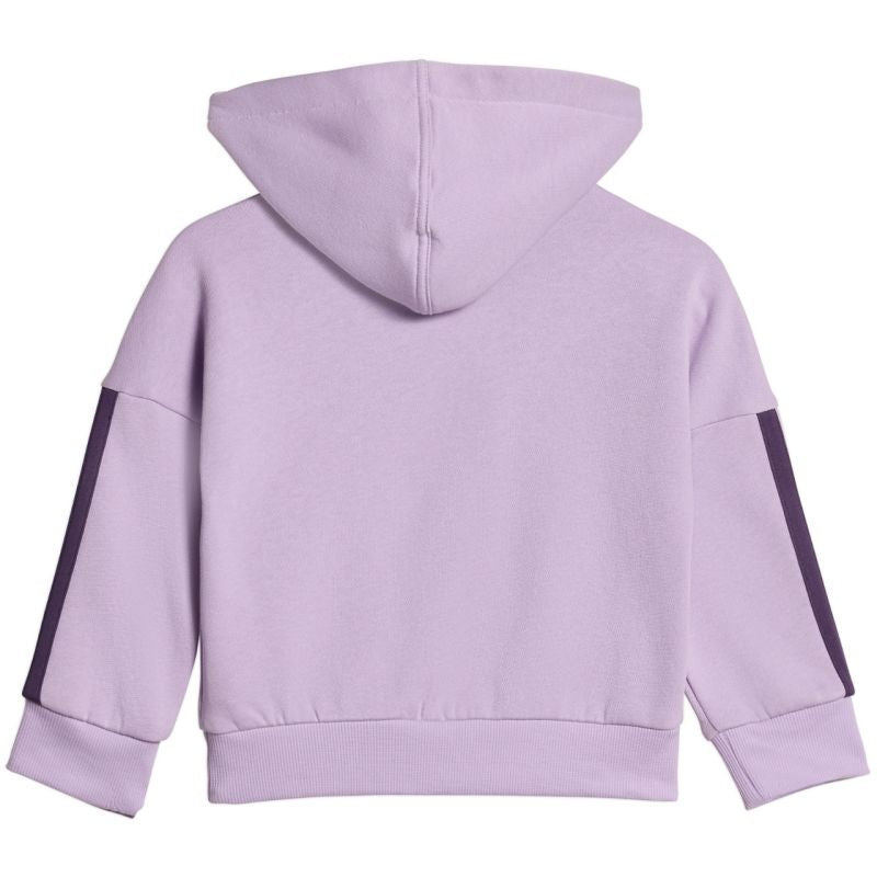 adidas Kids' Essentials Joggers 3-Stripes Hoodie Tracksuit Purple JV9856 Ruházat