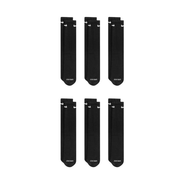 Nike Everyday Plus Cush Socks 6 Pairs Black SX6897 010 Ruházat