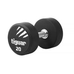 Tiguar PU dumbbell 20 kg fekete edzőfelszerelés TI-WHPU0200