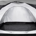 NILS CAMP trekker NC6012 camping tent blue-gray szürke hátizsák