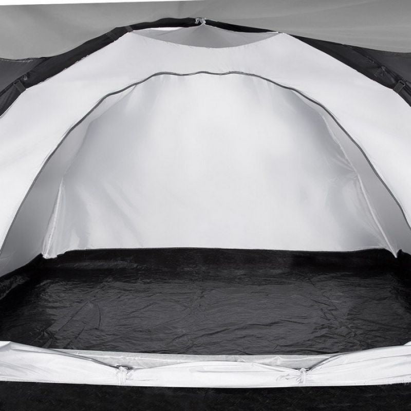 NILS CAMP trekker NC6012 camping tent blue-gray szürke hátizsák