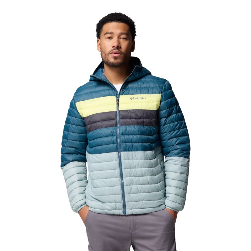 Columbia Powder Pass Hooded Jacket 2134131461 Blue L Ruházat
