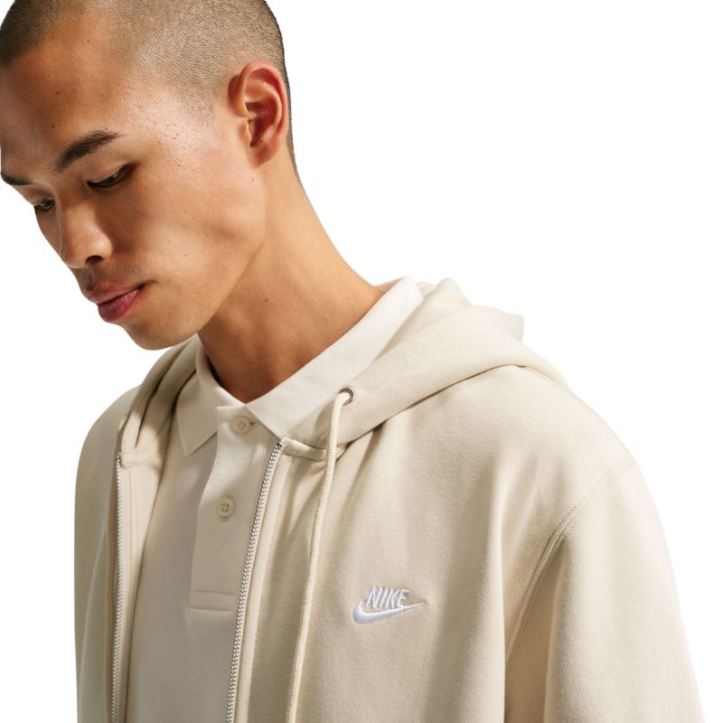 Nike Club BB FZ Hoodie Light khaki kapucnis pulóver