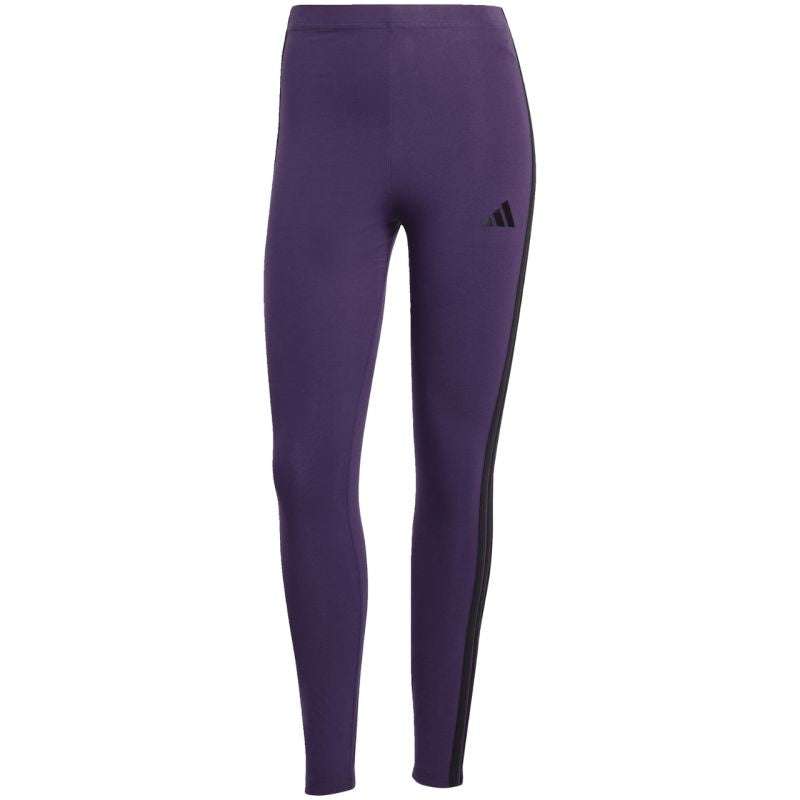 adidas Women's Essentials 3-Stripes Cotton Leggings Purple JY3176 Kiegészítő