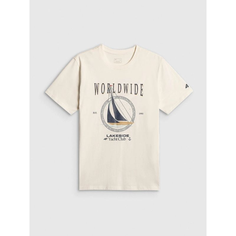 4F Men's regular printed T-shirt póló 4FRSS26TTSHM3993-11S