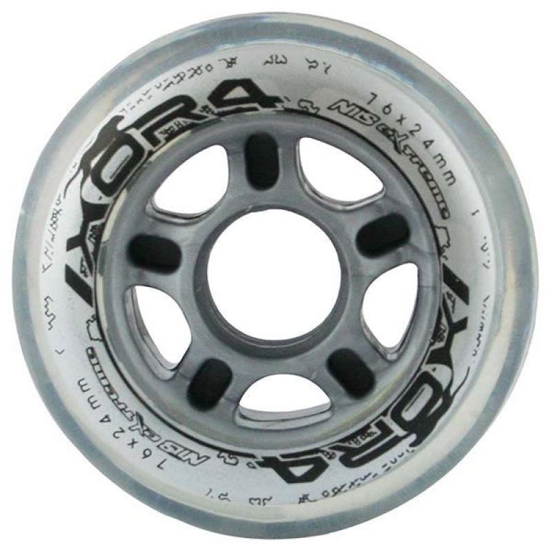 PU 76x24 82A WHEELS (4 pcs.) NILS EXTREME transparent pulóver