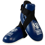 MASTERS FIGHT EQUIPMENT OSK-1 leather foot protectors (WAKO APPROVED) piros védőfelszerelés 03041-02M