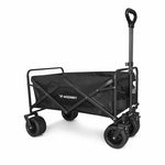 Wozinsky WZP-100 beach, tourist, garden trolley, durable, wide wheels, with safety net up to - black fekete elektronika 304004-197497
