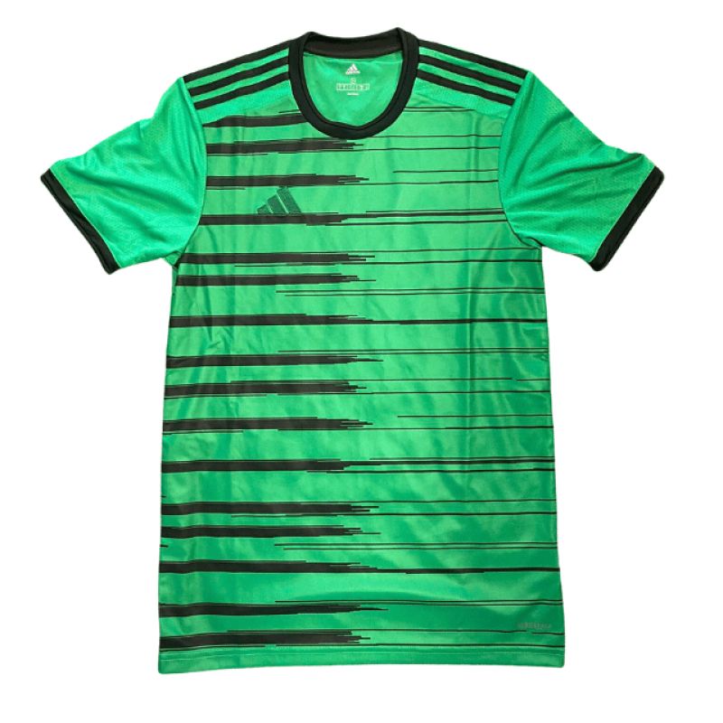 Adidas kids' t-shirt green and fekete póló