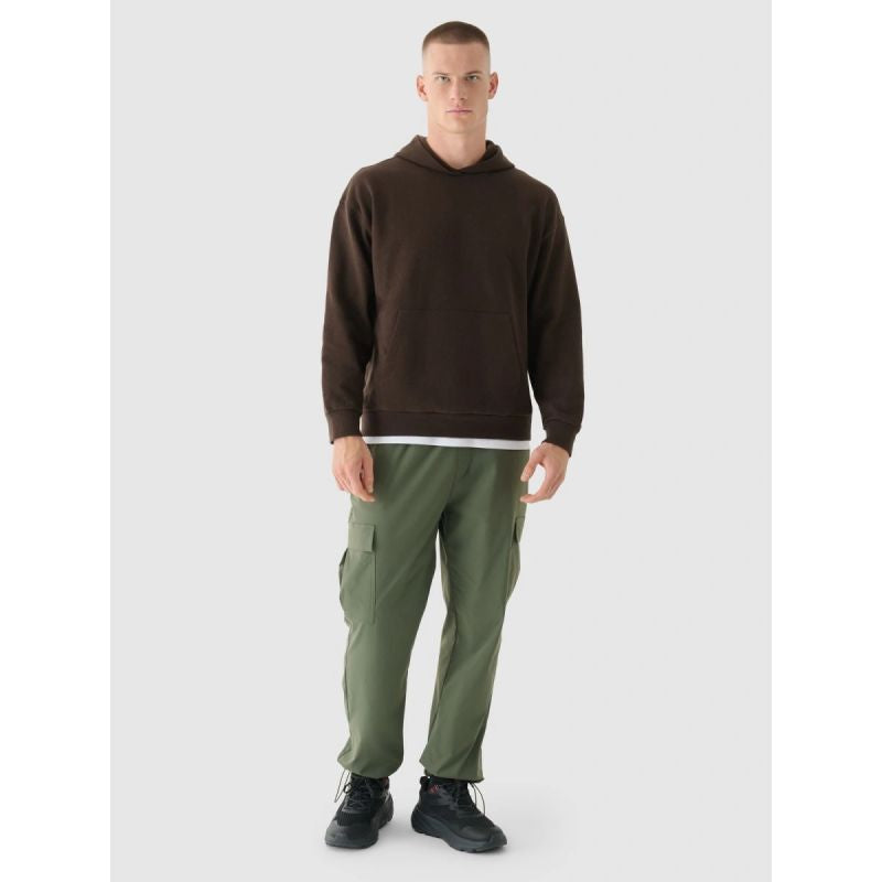 Men's sweatshirt with hood, open, 4F 4FWAW24TSWSM1310-80S 2xl kapucnis pulóver
