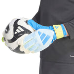 adidas Predator Training Goalkeeper Gloves White, Yellow, and Blue KA7786 kék kapuskesztyű