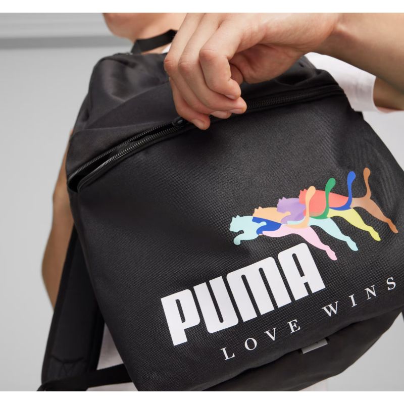 PUMA Phase LOVE WINS Sports School Backpack fekete hátizsák