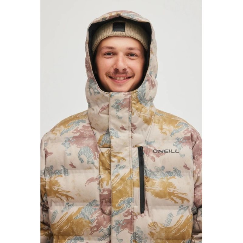 O'Neill Men's Winter Sports Xtrm Mountain Snowboard Ski 5K Beige bézs dzseki