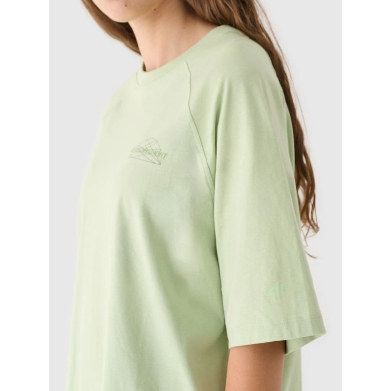 Women's oversize printed T-shirt 4F 4FRAW24TTSHF2583-43S póló