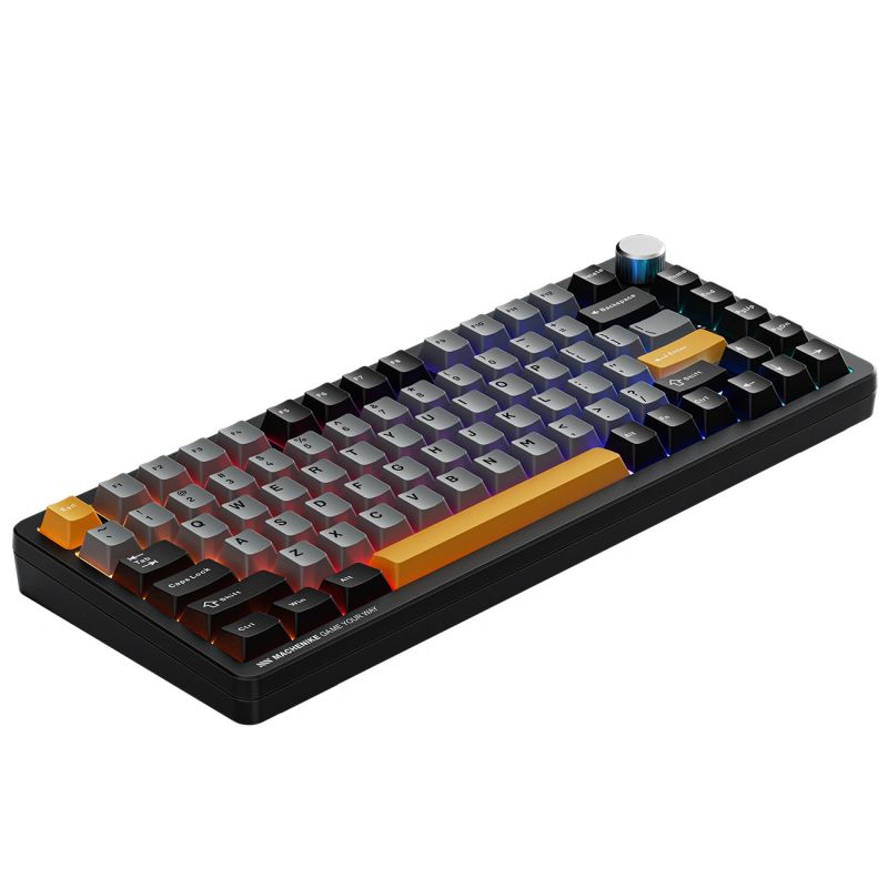 Machenike K600-B82W Wireless Mechanical Backlit Gaming Keyboard GR Silver Switch - Black szürke keyboards