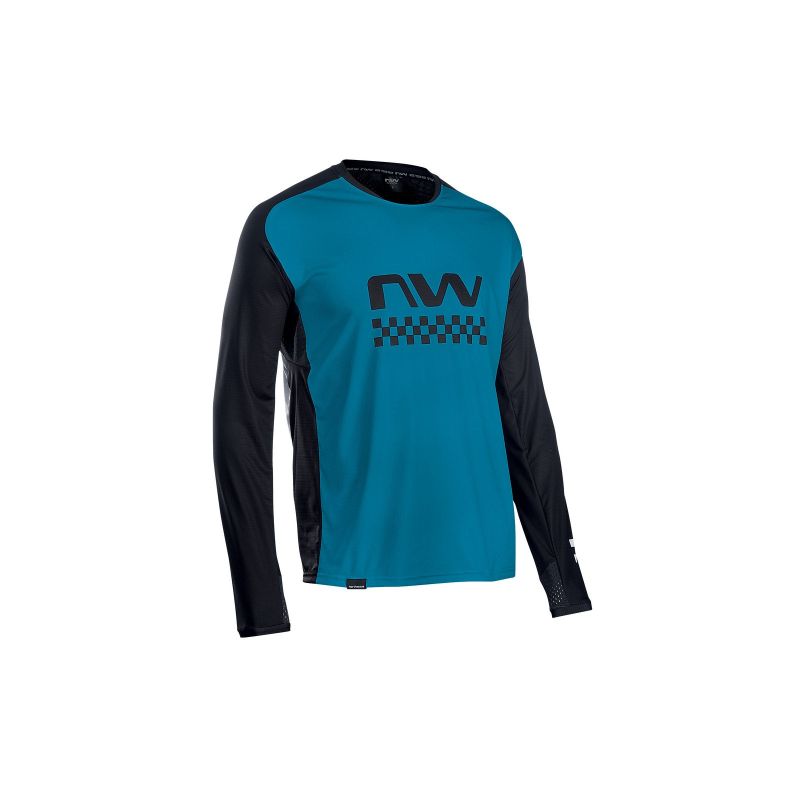 Northwave Edge Jersey Long Sleeve Cycling Jersey - Blue 4xl kerékpáros póló 89201301_25