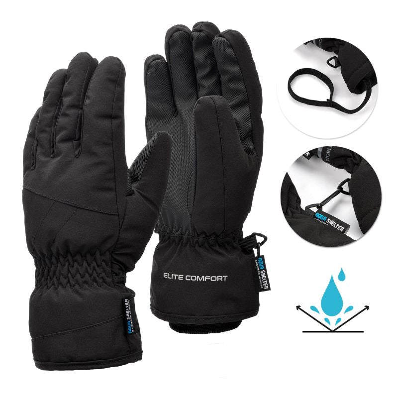 Meteor Nevis S winter gloves black uniw kesztyű