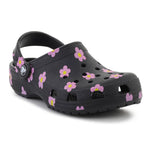 Crocs Classic Flower Clog K Black