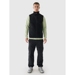 Men's sherpa vest with stand-up collar 4F 4FRAW24TVESM172-20S mellény
