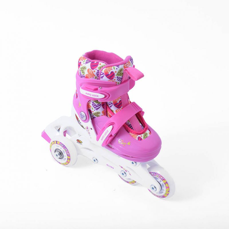 Smj Sport Hearts 2in1 Roller Skates + Adjustable Rollers HS-TNK-000017130 Szabadidő kiegészítő