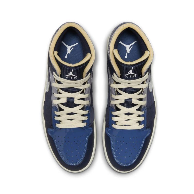 AIR Jordan Men's 1 Mid SE Craft Obsidian - fekete cipő