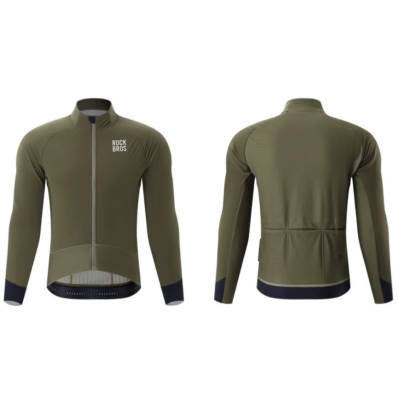 Rockbros Winter Fleece Double Layer Cycling Size M - Green zielony \ m dzseki