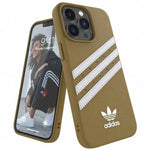 Adidas OR Molded Case PU for iPhone 13 Pro / iPhone 13 - Beige and Gold beżowy || złoty pulóver