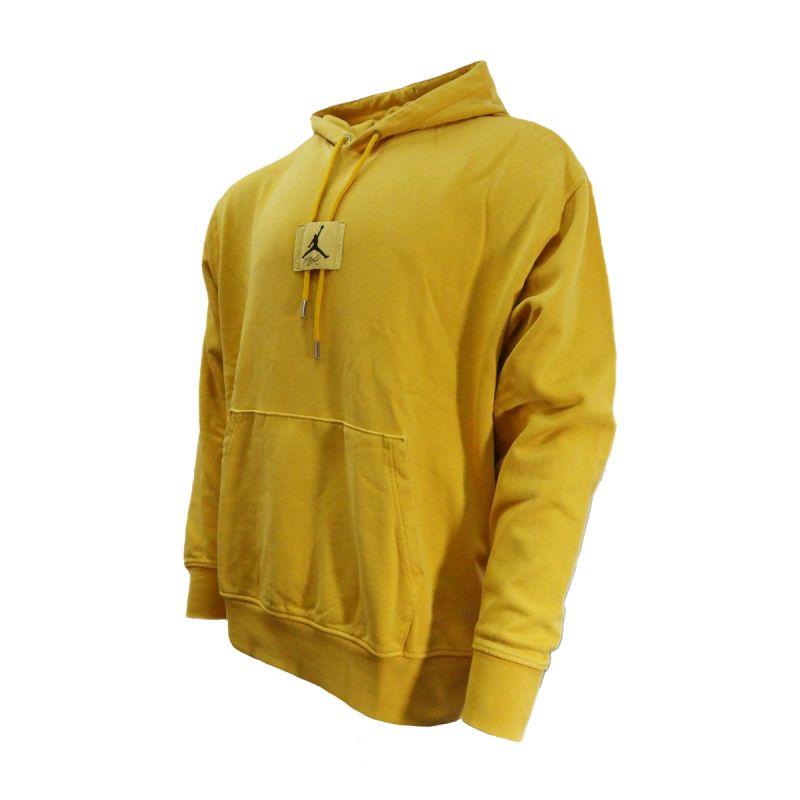 AIR Jordan Essentials Statement Fleece Washed Pullover Hoodie Yellow Ocher - sárga pulóver
