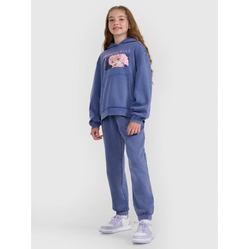 Girls' jogger sweatpants 4F 4FJRAW25TTROF1473-33S melegítőnadrág