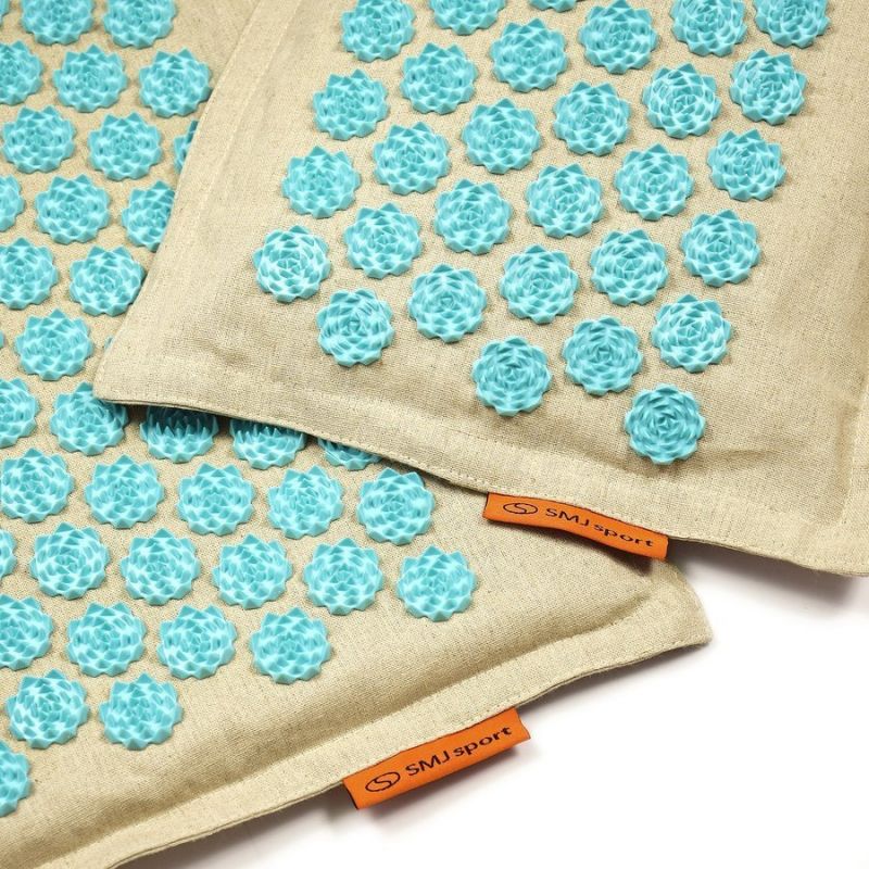 Smj Acupressure mat + pillow sport YG009 Premium Eco (linen coconut buckwheat) Edzőfelszerelés