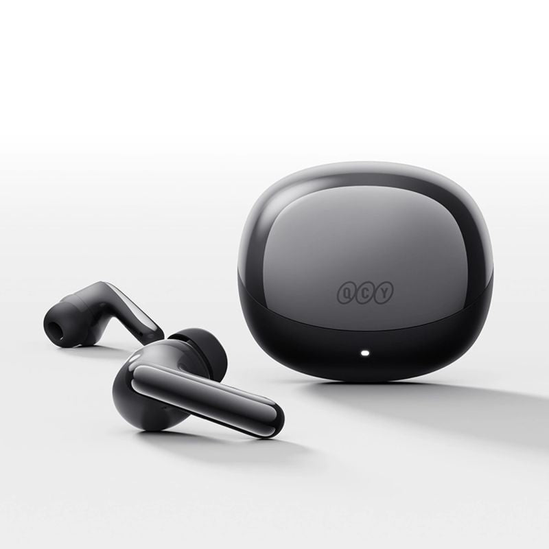 head QCY Melobuds N60 Wireless In-Ear Headphones with LDAC and ANC Noise Cancellation - Black czarny headsets