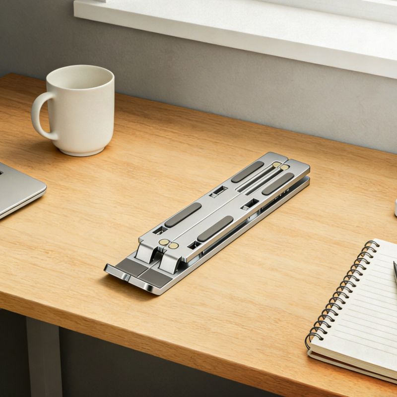 Wozinsky WDCX-X8S Foldable Adjustable Laptop Stand - Silver szürke phones and accessories