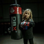 DBX Bushido 6oz Boxing Gloves for Kids - Junior Red piros kesztyű