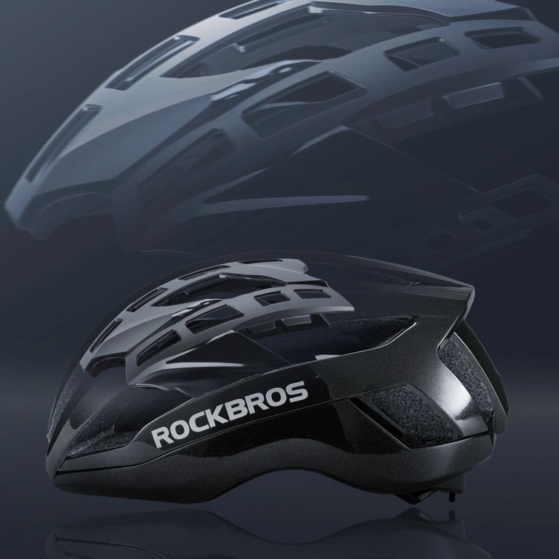 Rockbros LK-79 Bike Helmet 58-62 cm - Black czarny helmets, lights