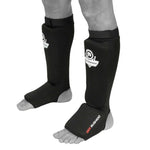 DBX Bushido Flexible Shin Guards - Shinrage Black fekete protectors and knee pads