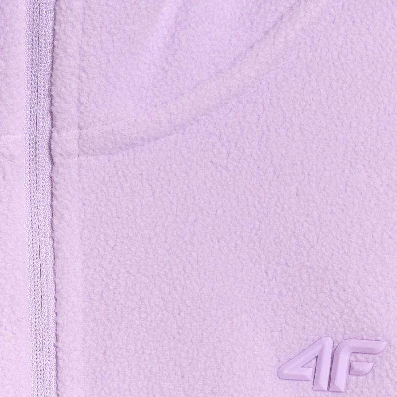 4f Women's fleece sweatshirt F069 light purple 4FWAW25UFLEF069 52S Kiegészítő