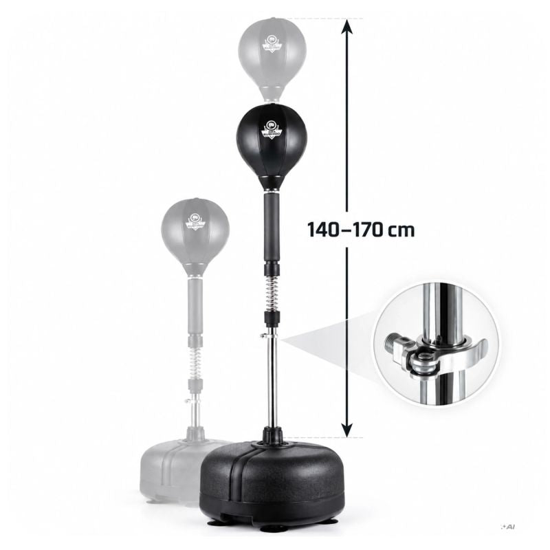DBX Bushido Standing boxing for adults, adjustable, reflex | fekete labda TLS-NK