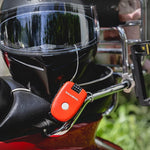 Rockbros 32420981001 bicycle lock with retractable cable - red piros kiegészítő 304004-163810