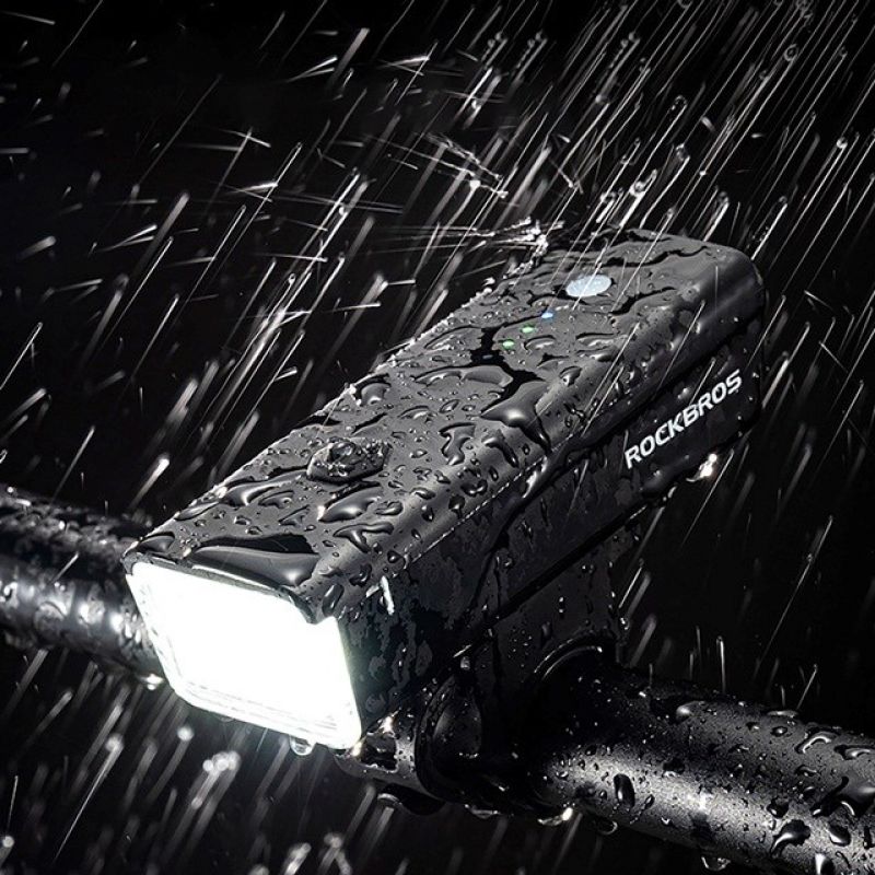 Rockbros 24510003001 Front Bike Light 260 lm + USB-C - USB-A Cable - fekete lights, tourist equipment