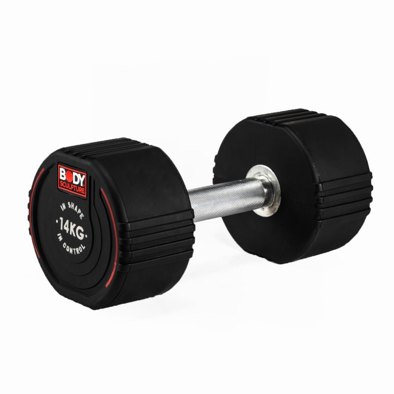 Body Sculpture TPU dumbbell BW 133 14 KG fekete edzőfelszerelés BW13314KG