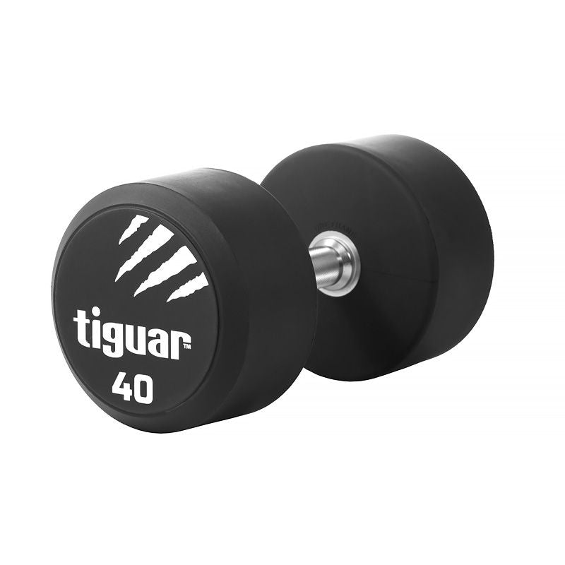Tiguar PU dumbbell 40 kg fekete edzőfelszerelés TI-WHPU0400