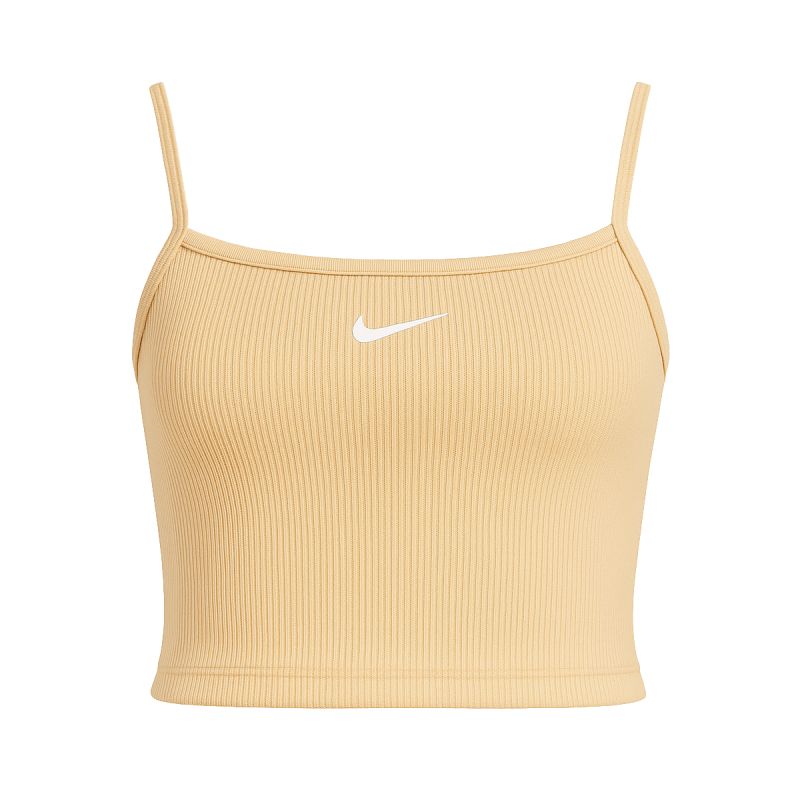 Nike Sportswear Essential Rib Crop Top Sanddrift/ - DM6737-126 fehér atléta