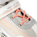 NILS Extreme NH18190 2in1 roller skates, white and pink, size L (39-43), with replaceable HOCKEY blade rózsaszín utcai cipő